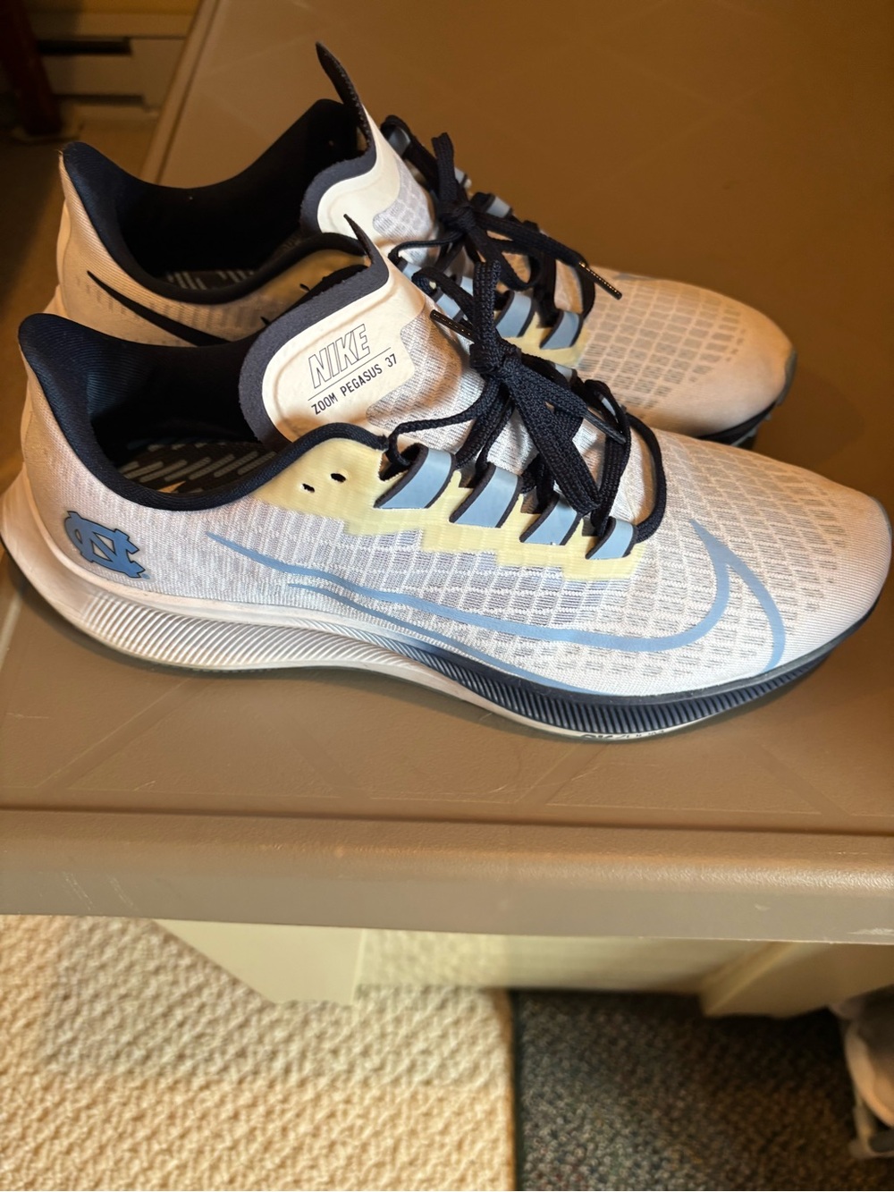 Nike Air Zoom Pegasus 37 "UNC" (North Carolina Tar Heels) Men’s 12.5